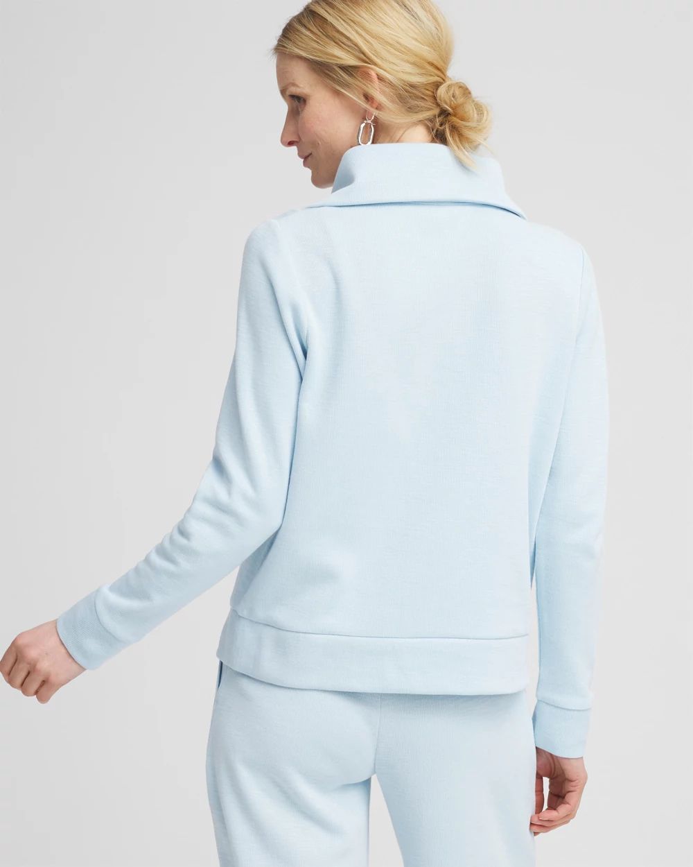 Zenergy® Beach Slub Half-Zip Pullover Top | Chico's